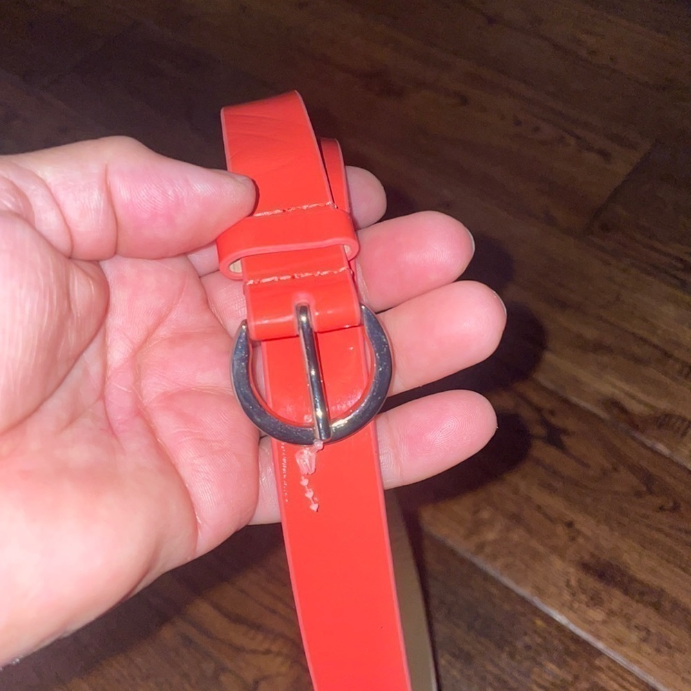 NWT LOFT Pink Patent Leather Classic Belt Size M